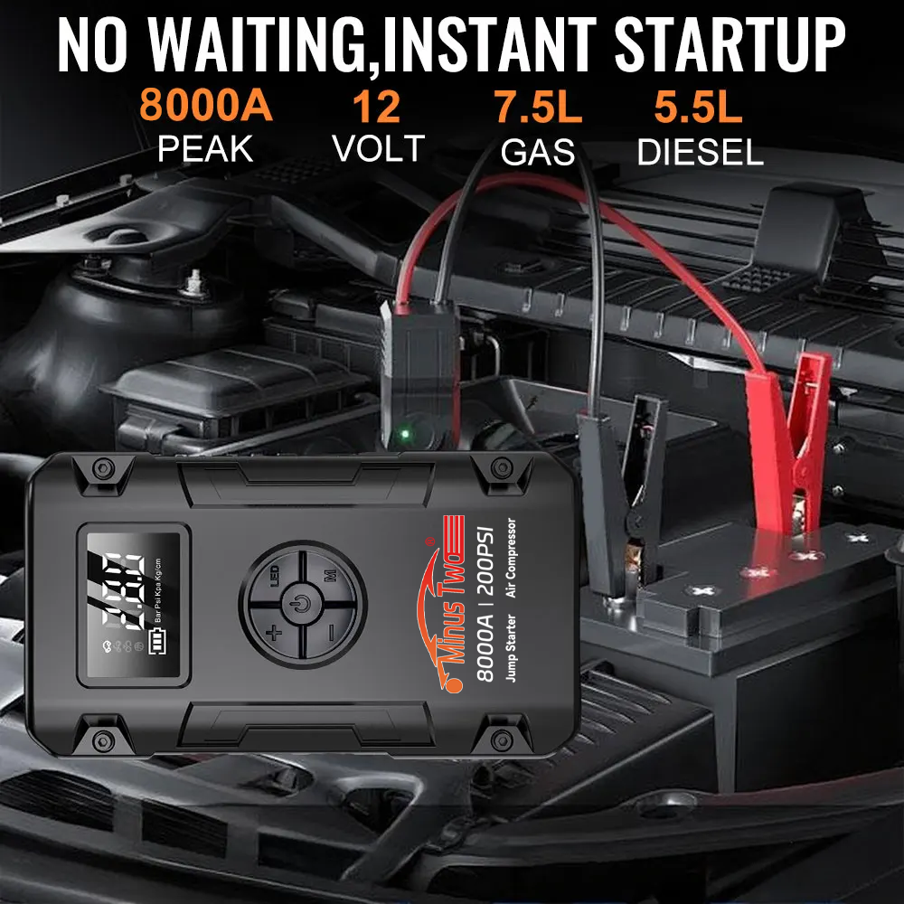 12V プロカーバッテリージャンプスターターポータブルブースターパワーパック車両用緊急始動装置
