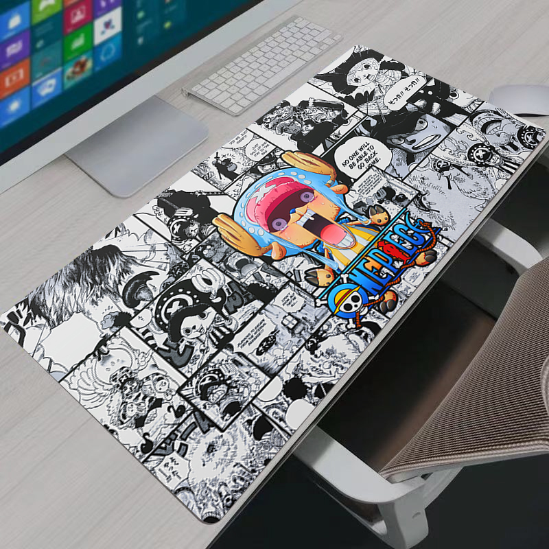 ゲーミングマウスパッドゲーマーホームコンピュータ HD マウスパッド XXL キーボードパッドカーペット滑り止めオフィスワンピーストニートニーチョッパーマウスマット