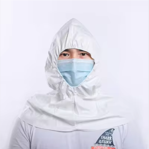 ISO13485レベルI認証に適合した、PP生地製の使い捨て医療用保護フェイスシールド。