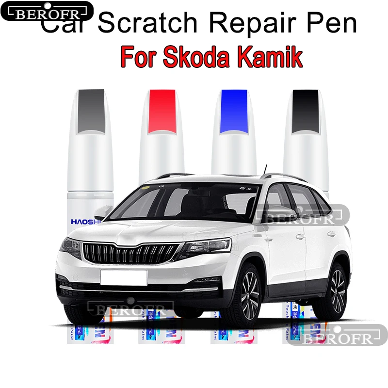 ペイントペン用品、改造アクセサリー、車の塗装傷補修、車の傷消し、シュコダ カミク用塗装補修セット