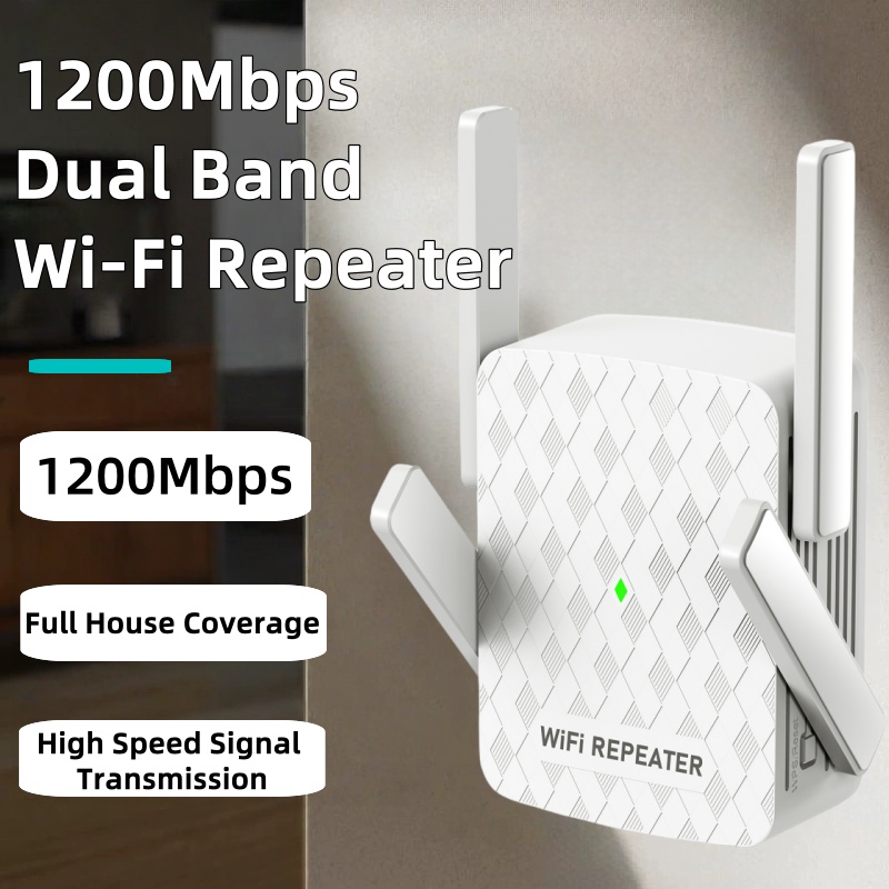 1200Mbps 5Ghz WiFi リピーター デュアルバンド WiFi エクステンダー アンプ 2.4G
