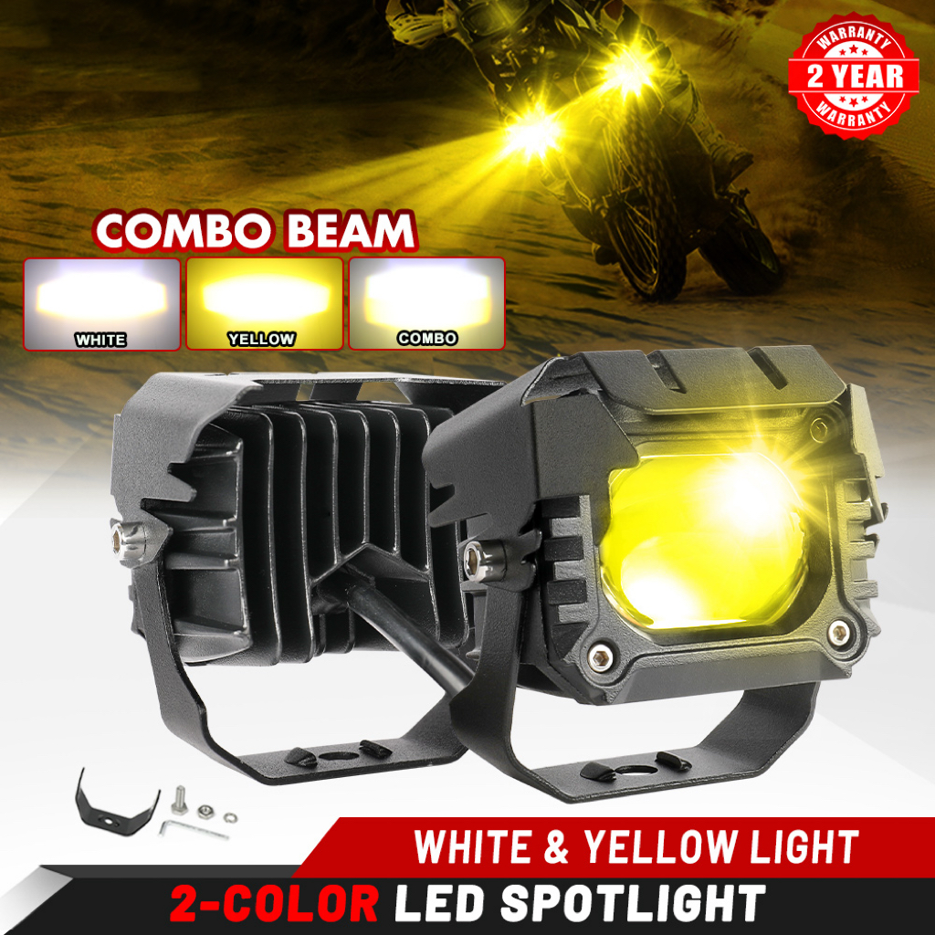 HL 3 インチ LED オートバイヘッドライト LED レンズチップフォグランプバイク補助ドライビングランプオフロード使用 4x4 ATV 作業 LED