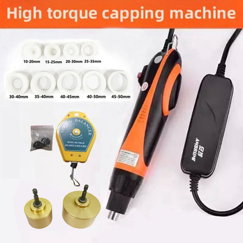 ボトル大トルクキャッピングマシンハンドヘルドウェアラブル電気シールボトルおよび包装機器キャップ締め機 5-50 ミリメートル