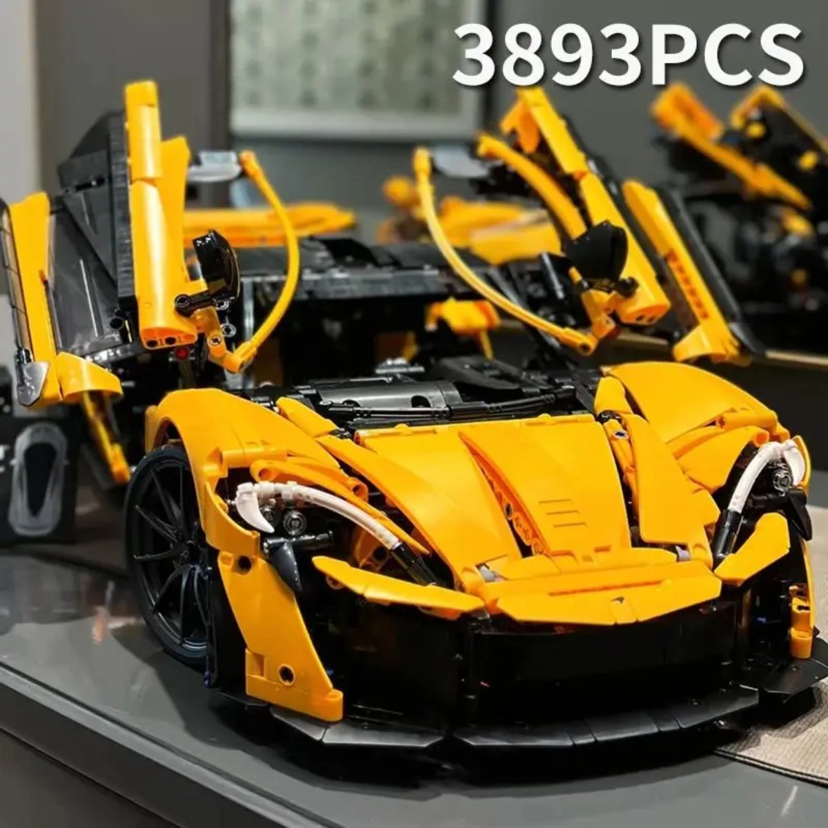 3893 個テクニカルスーパースポーツカービルディングブロック MOC 機械式レース車両モデルレンガのおもちゃのディスプレイギフト車愛好家のため