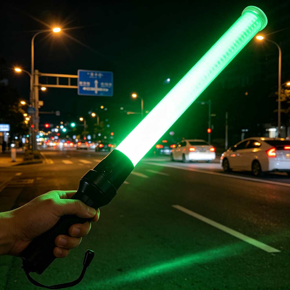 クリエイティブ 54 センチメートル LED 交通杖安全点滅信号警告フラッシュライトユニバーサル交通信号警告灯コマンド