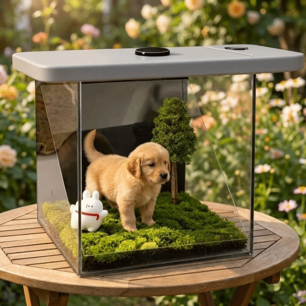 アクリルペットホログラフィック投影デジタル投影メモリアルボックスペット追悼 3D ホログラフィック犬投影ボックス