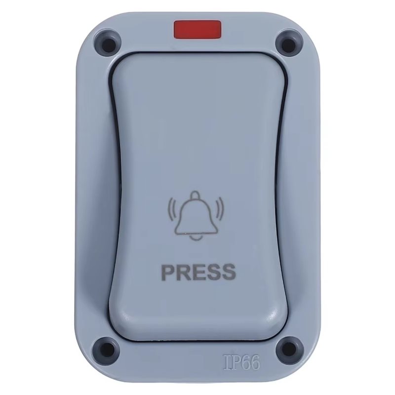 AB33-AC250V ドアベルスイッチ自己リセット屋外 IP66 防水ドアベル制御プッシュボタンスイッチパティオマウントスイッチ