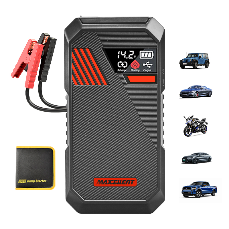 Maxcellent 3000A ジャンプスターター 12V ポータブルカーバッテリーブースター 急速充電付き