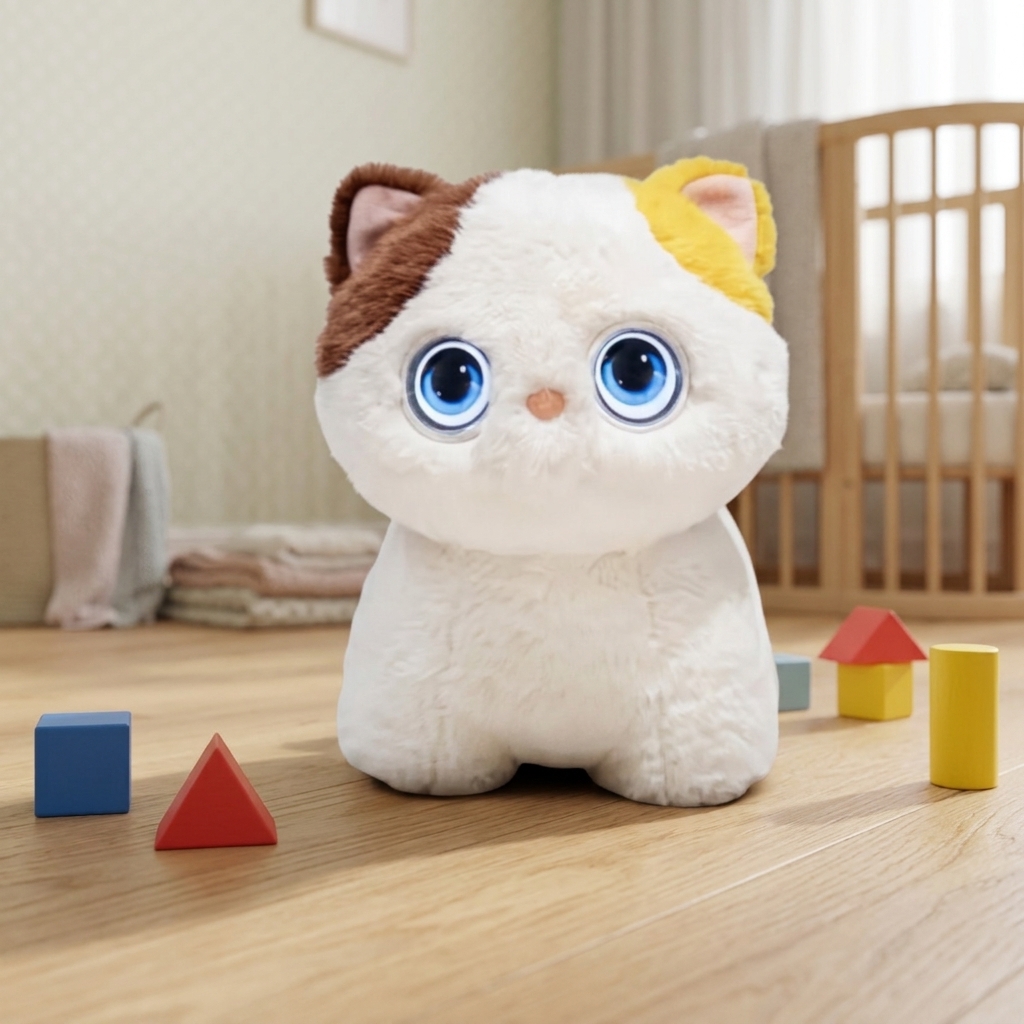 STEM 教育スマート AI ロボット猫 Wi-Fi 音声制御インタラクティブな尻尾を振る子供の遊び友達のおもちゃ