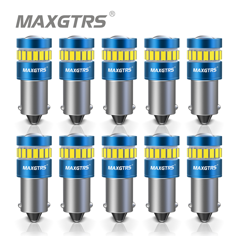 10x ハイパワー Canbus エラーフリー BA9S T4W BAX9S H6W BAY9S H21W LED リバースパーキングサイドライト ライセンス プレート ライト ホワイト