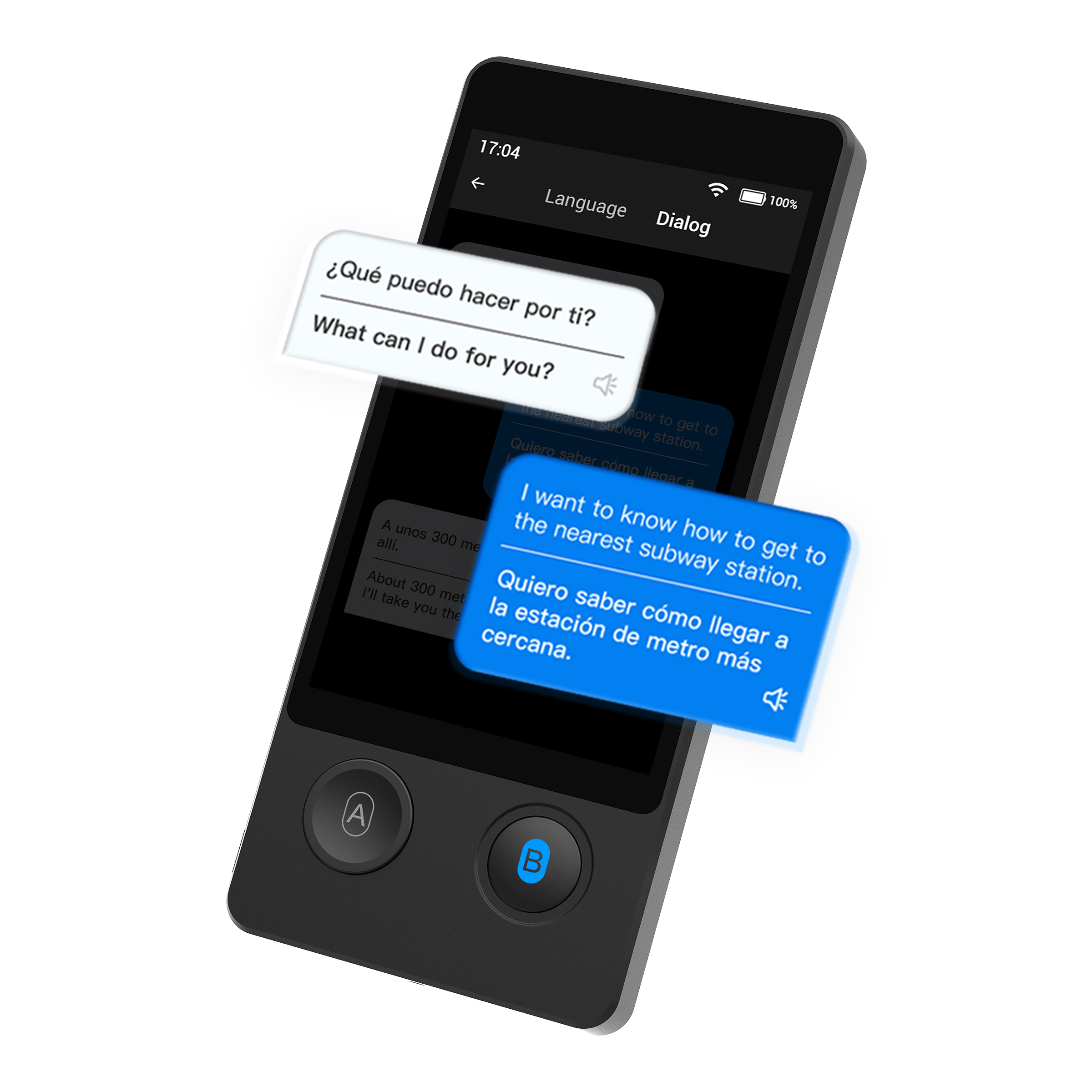 Wooask W12 インスタント翻訳者 - 144 言語リアルタイムオンライン音声翻訳デバイス、WiFi 不要、旅行/ビジネスツール