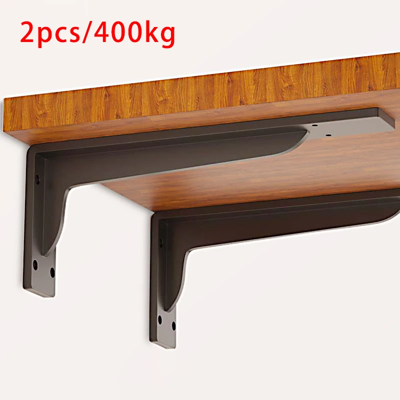 Bearing 400kg Suspended Bracket Suitable for Cabinets and TV Cabinets Wall Shelf Support Brackets  Load Invisible Bracket 2pcs