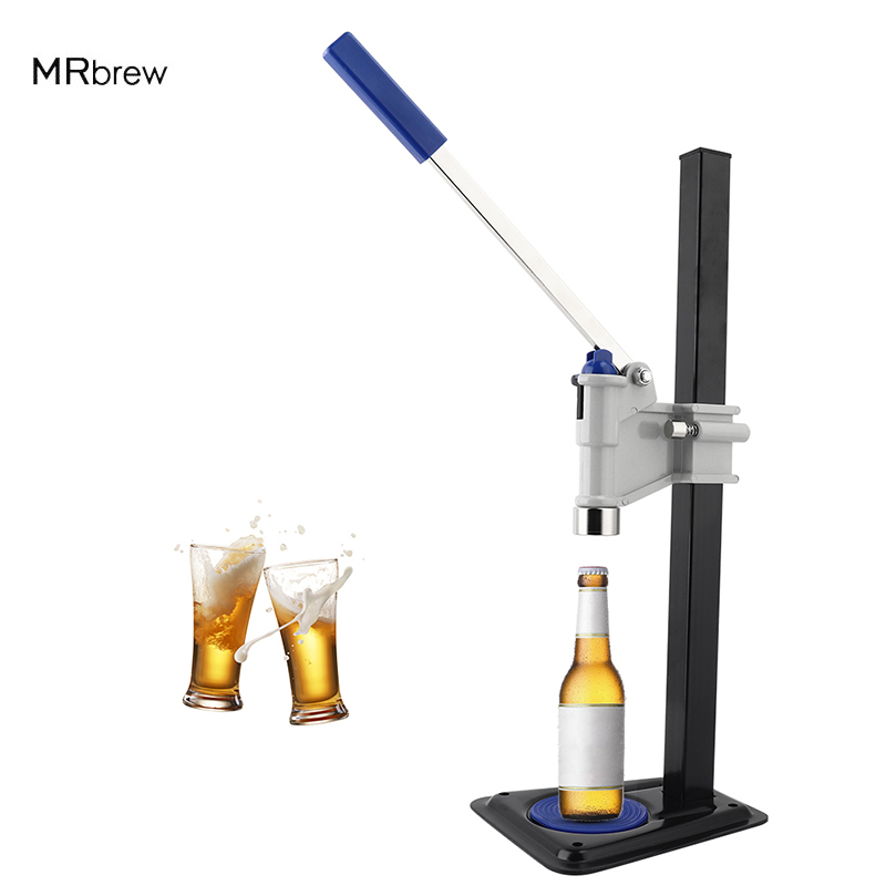 新しいビールボトルキャッパー自動レバーベンチキャッパーシーラー機自作ビールワイン樽ソーダクラウンキャッピング醸造ツール