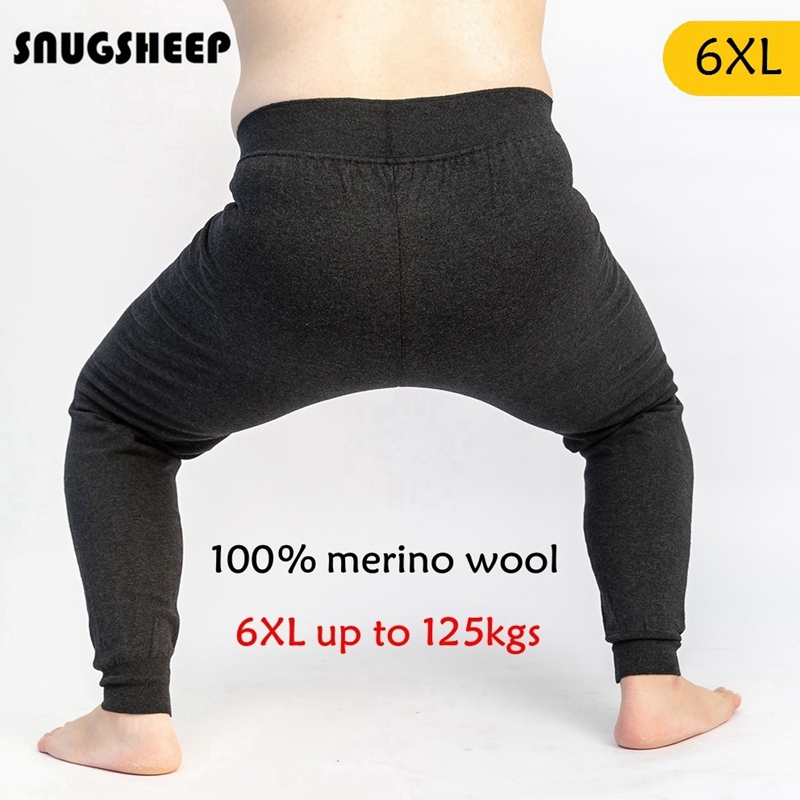 100 メリノウール 5xl 6xl 冬レギンス女性パンツ男性暖かい下着サーマルタイツズボンセクシーな Leginsy パンティ裏地フリース