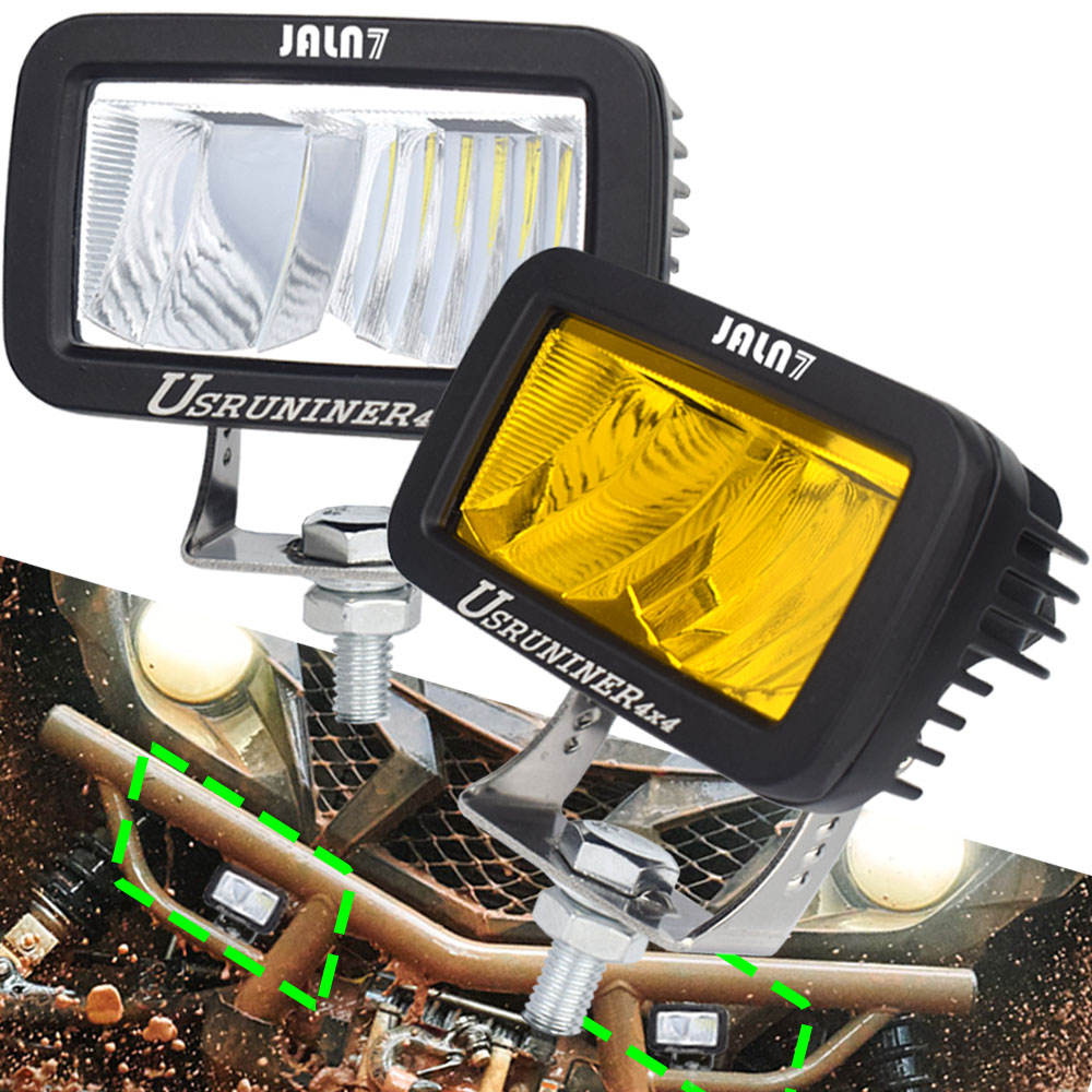 JALN7 3 Inch PODS Spotlight 20W Led Light  ATV UTV Motorcycle Driving Headlight MOTO High Low Beam Car Fog Lamp