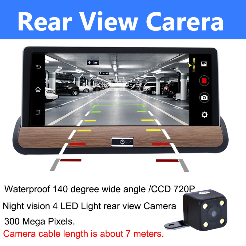 7 インチ 4 グラム車の GPS ナビゲーション Android 5.0 DVR ダッシュカメラビデオレコーダー車両 GPS ナビゲーター WIFI 16 ギガバイト無料地図 Navitel/ヨーロッパ