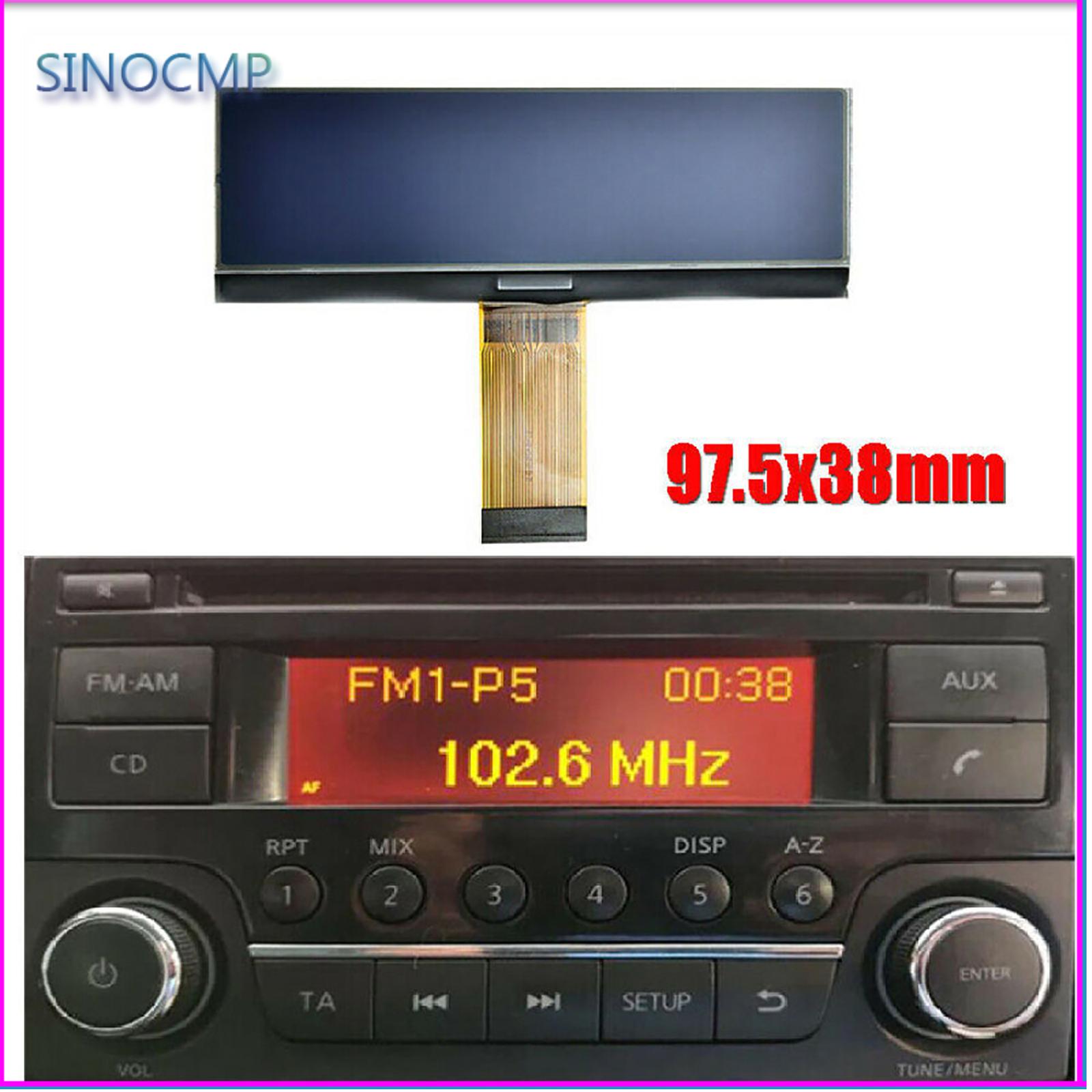 CD ラジオ LCD 表示画面 AGC-0070 AGC-0071 日産 2007-2019 キャシュカイ ジューク マイクラ ティーダ 2011-2015 赤道エクストレイル シルフィ
