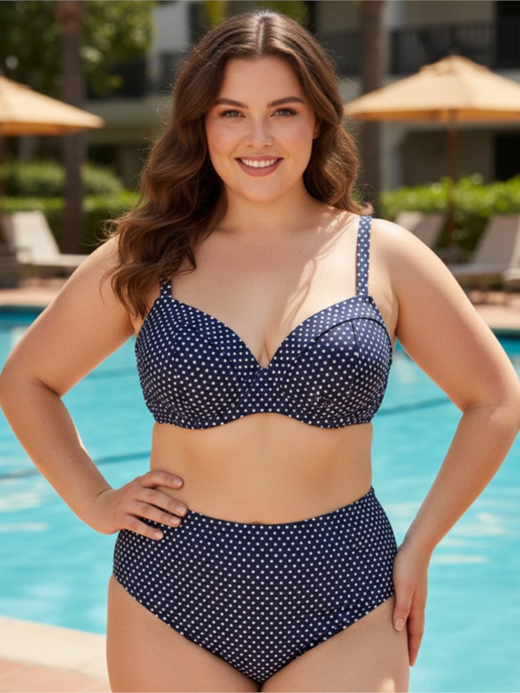 XL-5XL プラスサイズハイウエストビキニ女性のプッシュアップ大きいサイズ 3XL 4XL 水着夏 Mujer おなかコントロール水着ビキニセット