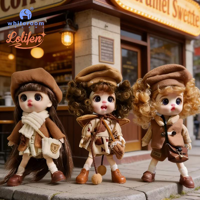 13 センチメートル Bjd 人形トレンディなグッズおもちゃ 4 シリーズスタイル変更可能な衣装電話バックパックペンダント送料ドーパミンカラーストラップ Mul