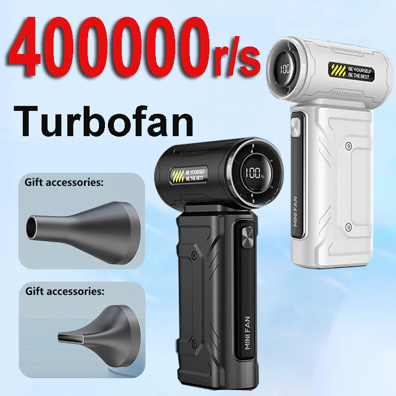 400000RPM 暴力ファンダストブローブラシレスウルトラターボファンジェットバッテリーディスプレイ高速強力ブロワー低ノイズ 2025
