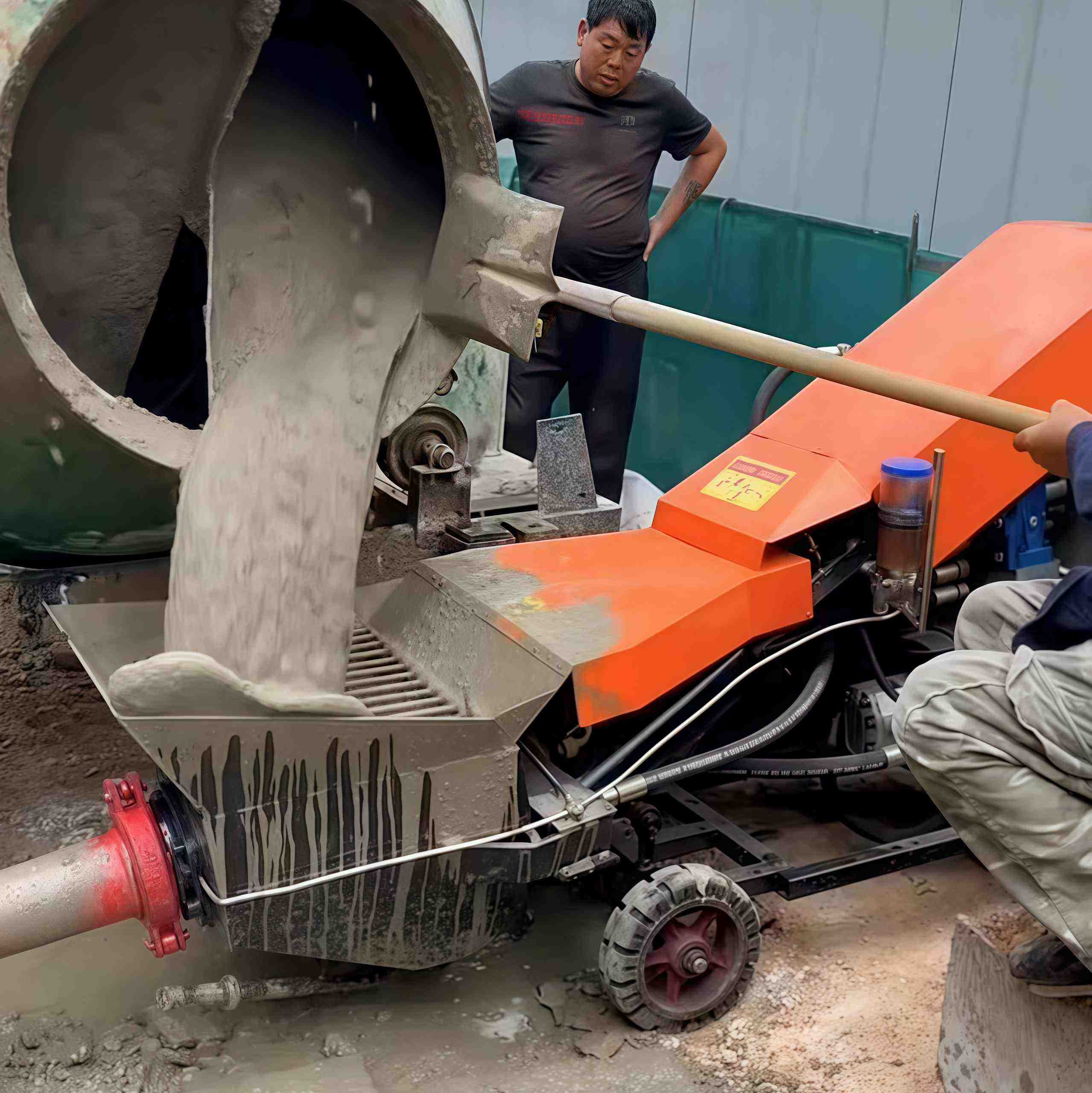 Customized Concrete Mixer Pump Mini Diesel Factory Direct Concrete Pump Diesel Concrete Pump Machinery