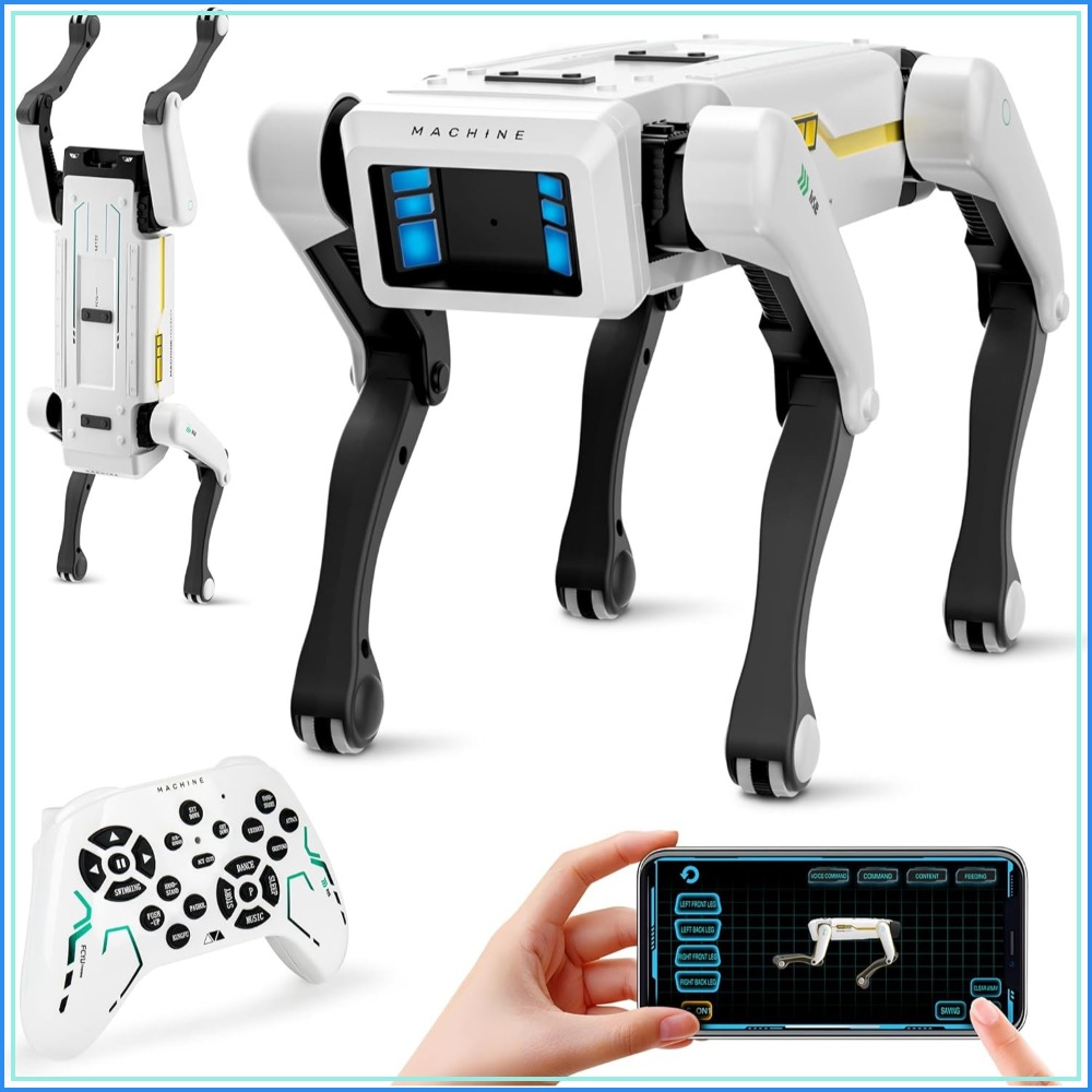 スマート ロボット ドッグ - 音声制御付きインタラクティブ STEM ペット、30 アクション