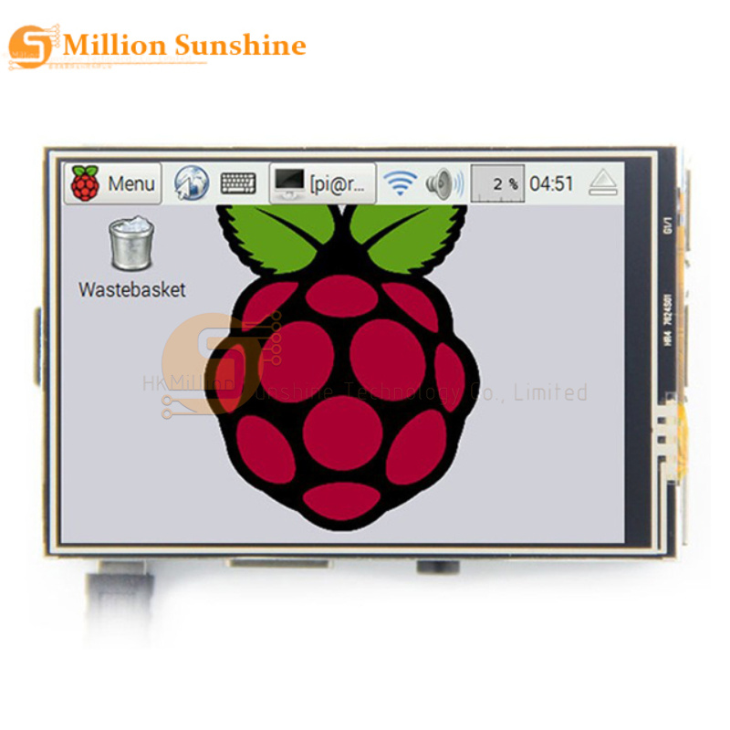 1pc 3.5 インチ 480*320 TFT 液晶ディスプレイ画面タッチパネル付き RPi1/RPi2/ラズベリーパイ 3/ラズベリーパイ 4 ボード V3 送料無料