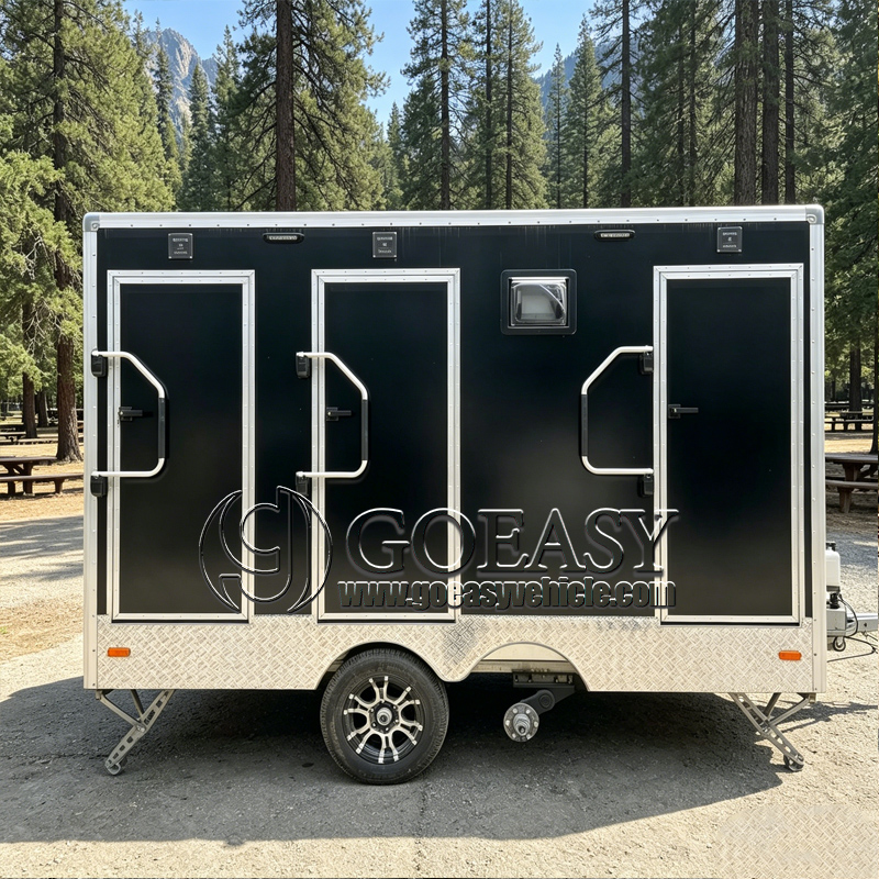 Portable Outdoor Restroom Trailer Luxury Toilets Shower Trailer Bathroom Trailer Personal Steam Shower Room with Sauna