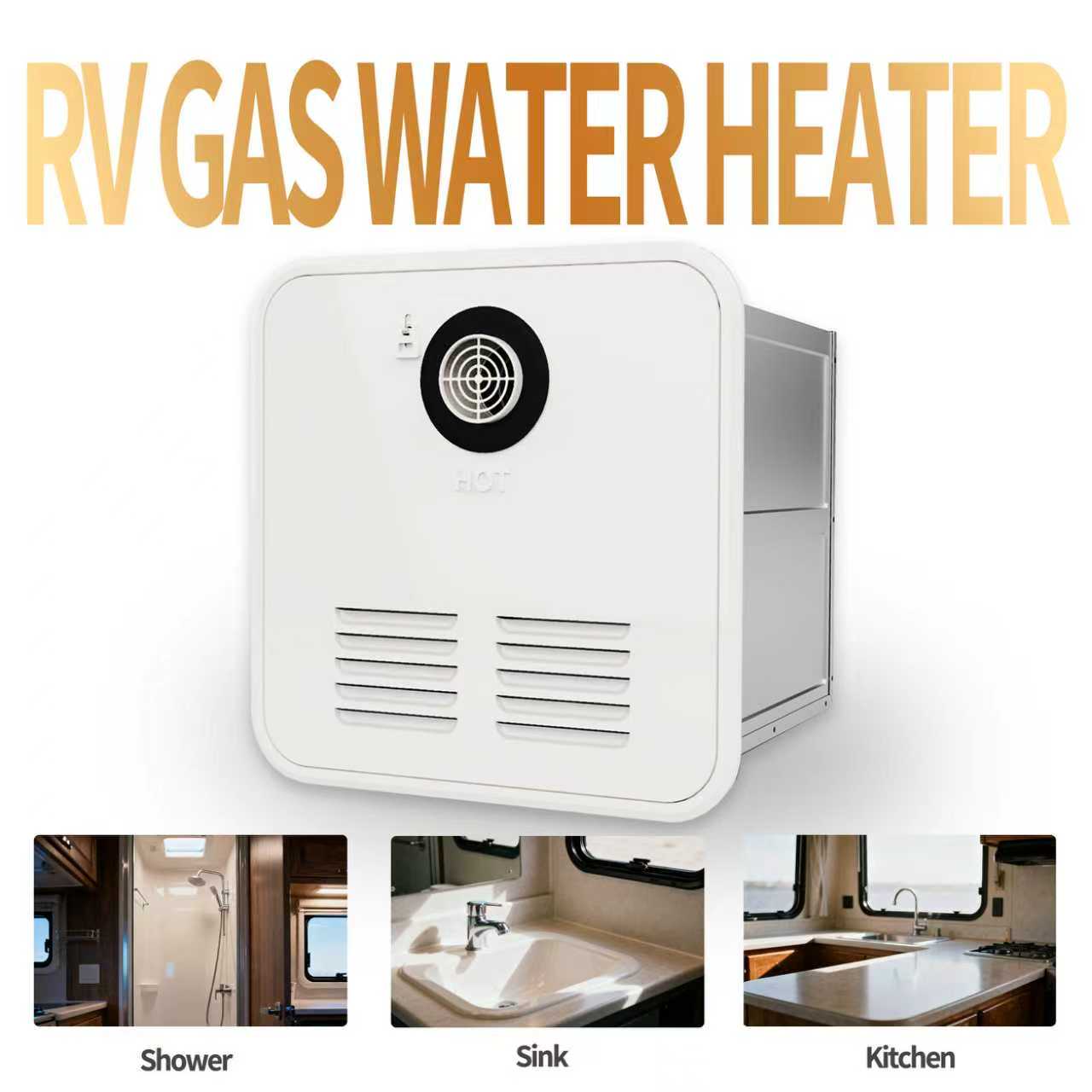 6L-10L DC 12V ステンレス鋼屋外キャラバン RV LPG 給湯器 4GPM 65000BTU 天然ガス間欠泉ボイラー