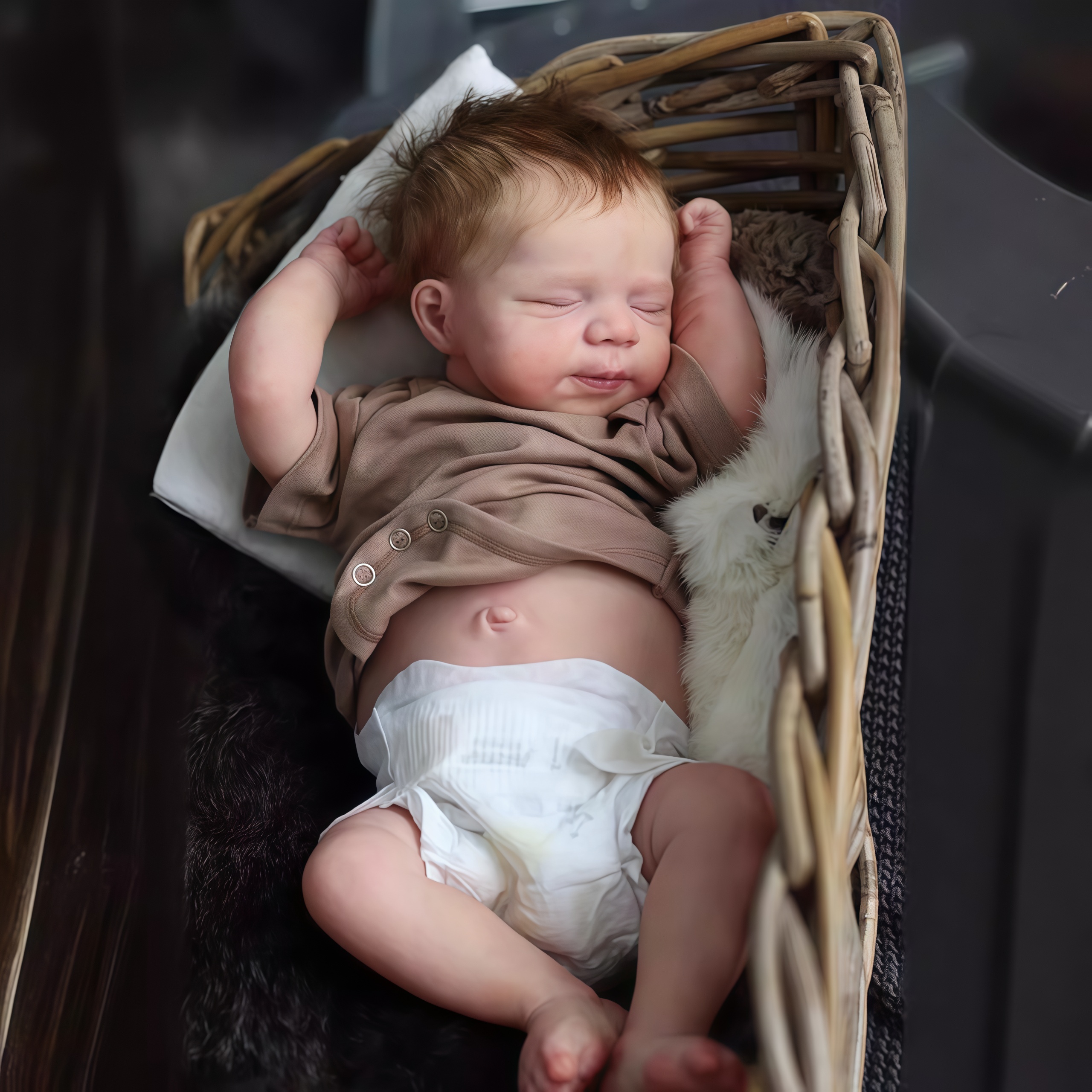 Risbecko 48 センチメートルリボーン人形ベビーフルシリコーンビニール女の子ボディ -19 インチ 3D 塗装スキンリアルなタッチ人形おもちゃクリスマスギフト