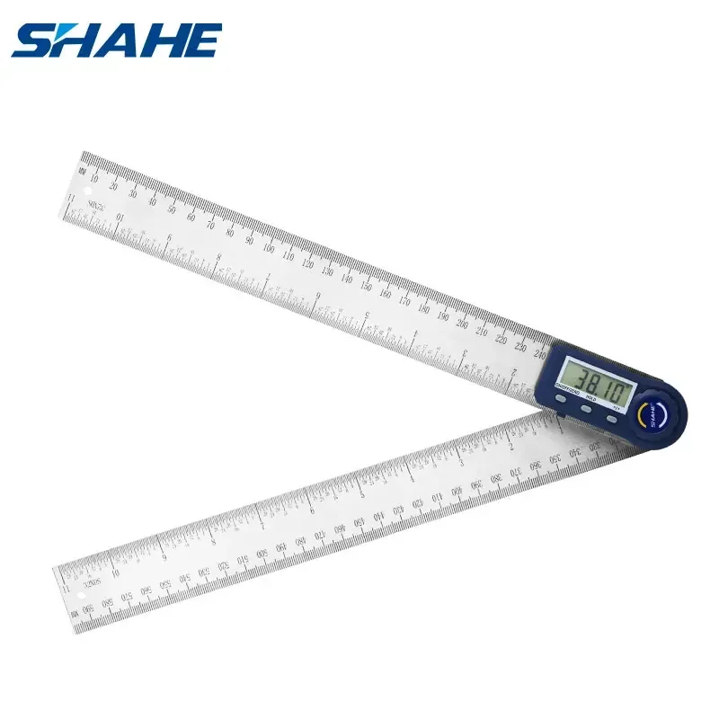Shahe 300 ミリメートル角度定規デジタル電子ゴニオメーターステンレス鋼角度ファインダーメーター分度器傾斜計角度ゲージ