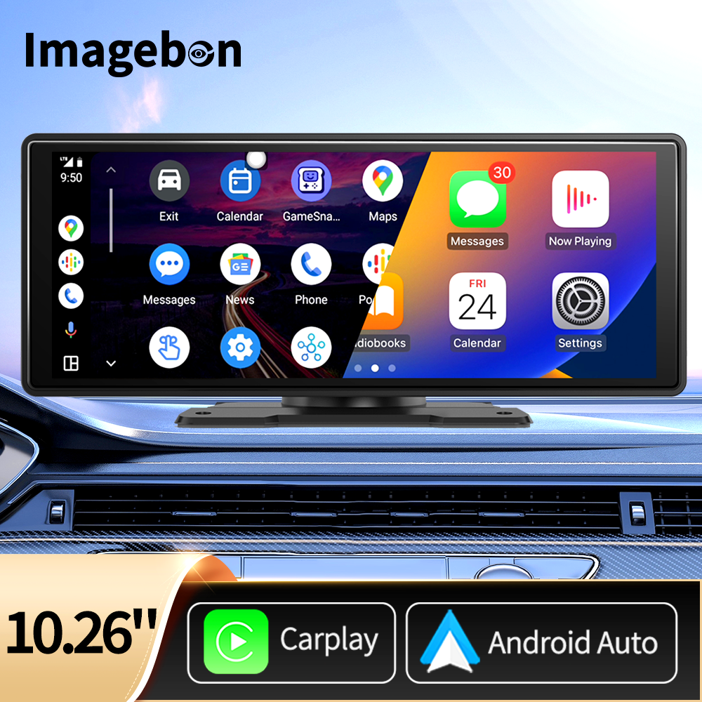 Imagebon H9Pro 10.26インチ ADAS 4K ダッシュカム ワイヤレス CarPlay