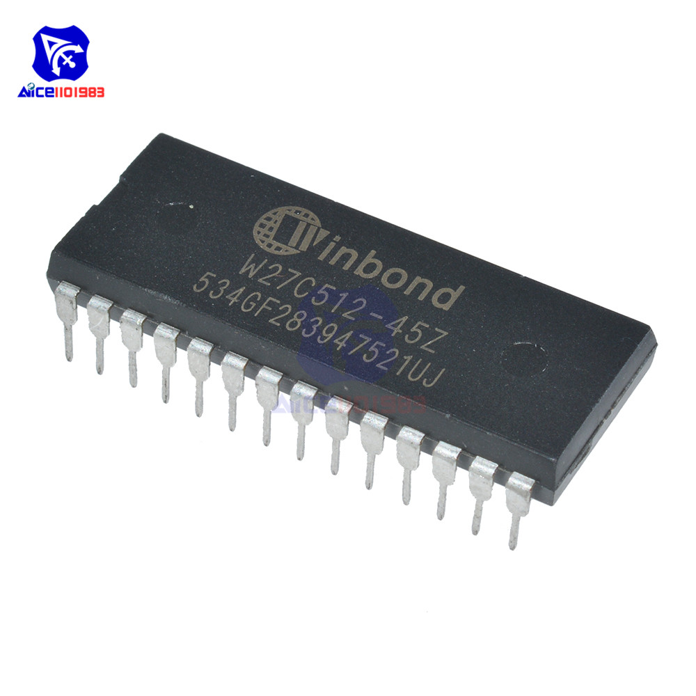 Diymore 10 ピース/ロット IC チップ W27C512 W27C512-45Z 28DIP IC EEPROM 512KBIT オリジナル集積回路