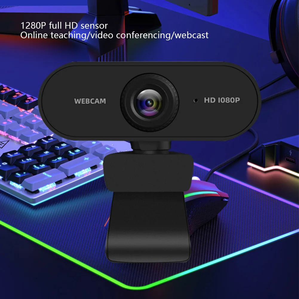 ミニウェブカメラ PC 1080P フルHD マイク付き USBプラグ ノートパソコン デスクトップ対応 ビデオ通話 会議 ライブワークに最適