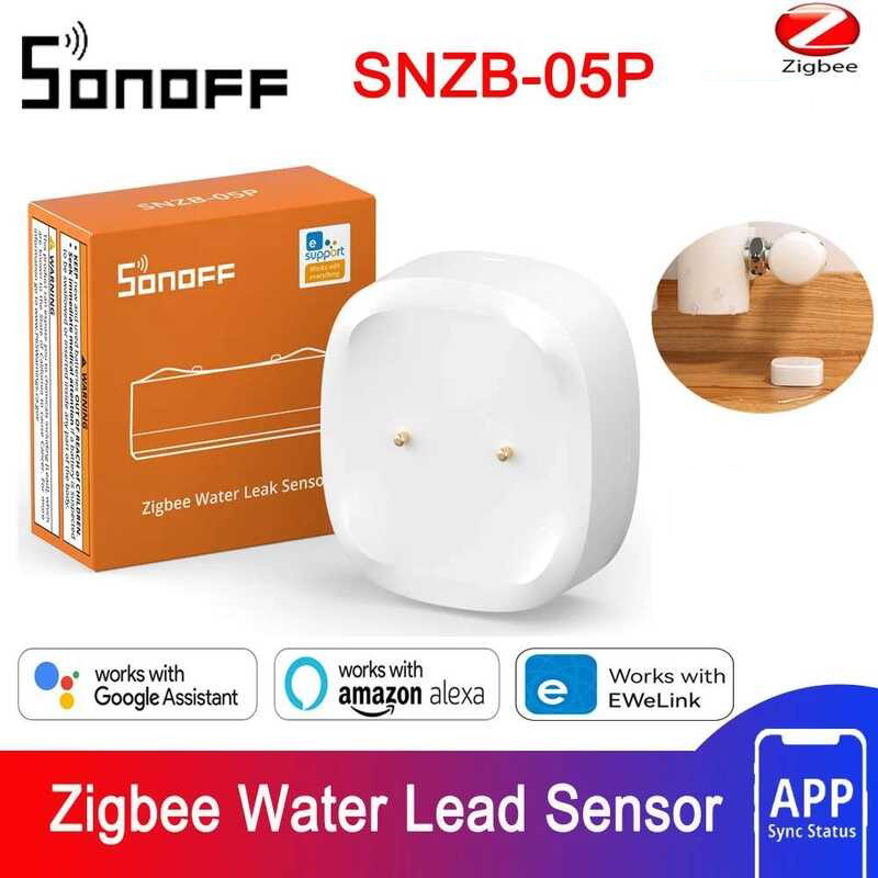 SONOFF SNZB-05P Zigbee スマート漏水センサー 漏水