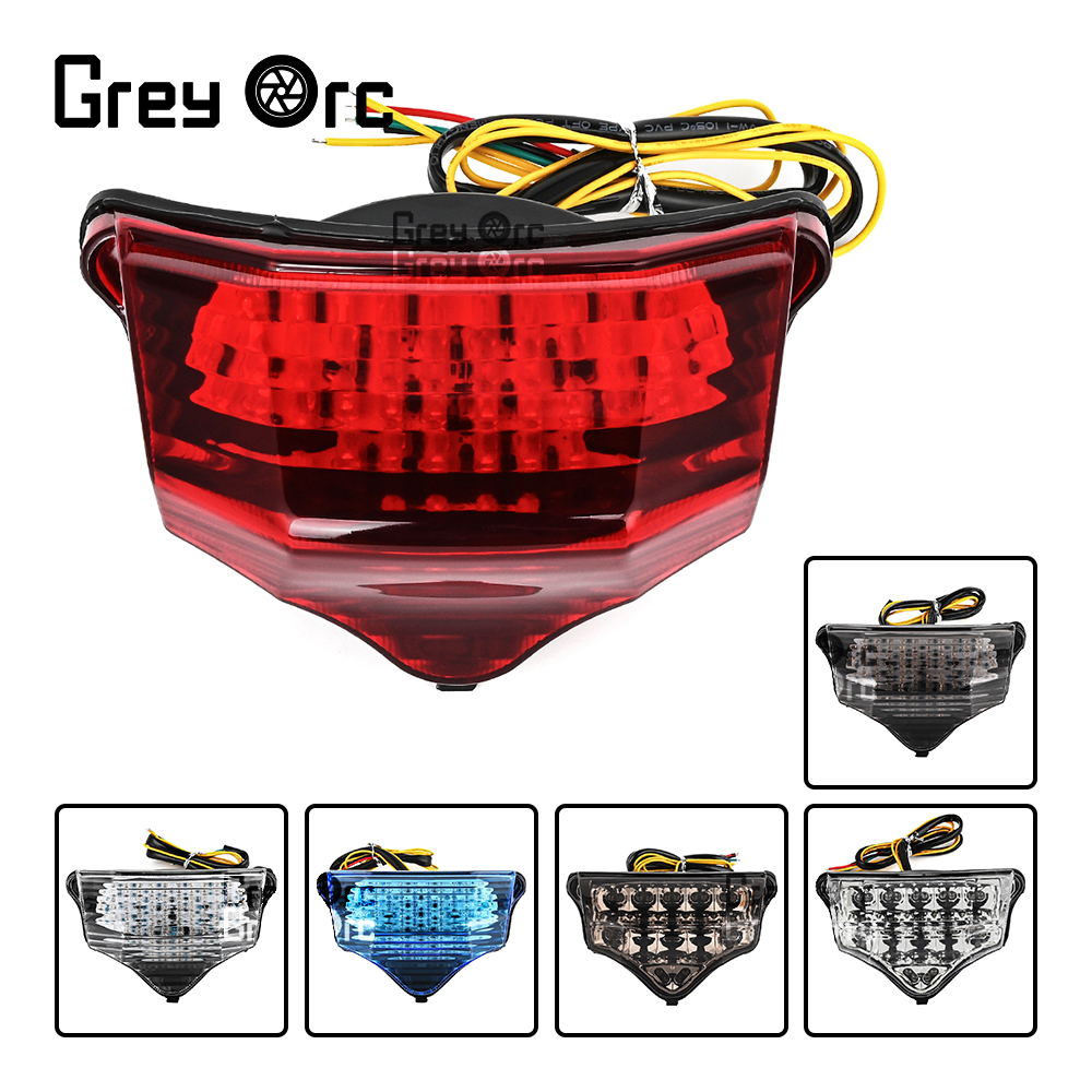 ヤマハ FZ-600 FZ600 FZ6 2004-2008 オートバイリア LED テールライトブレーキターンシグナル統合テールライトフラッシャーランプ