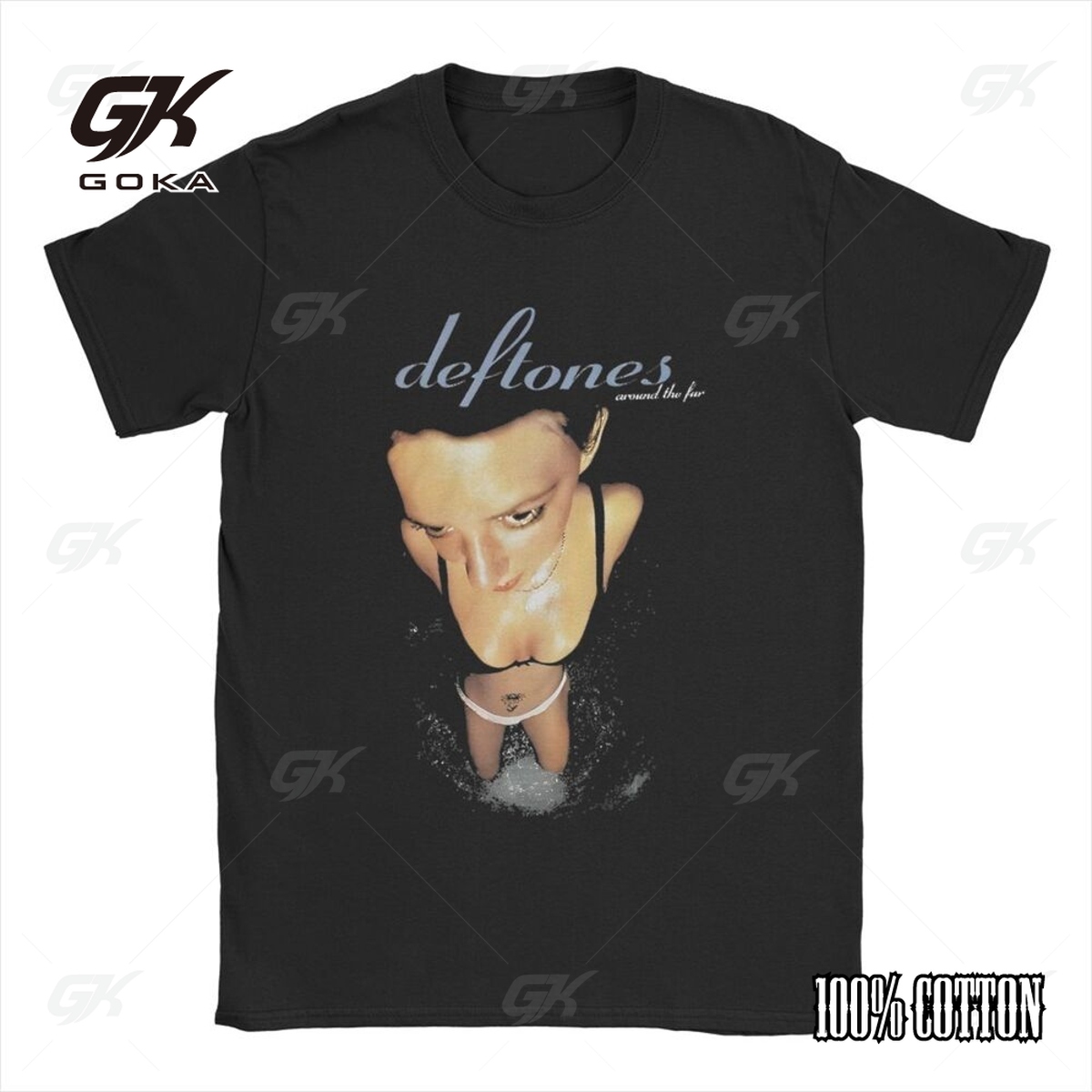 Deftones 綿シンガーバンド Tシャツ男性女性ヒップホップロック Tシャツファッション半袖 Tシャツ夏服 Tシャツトップス