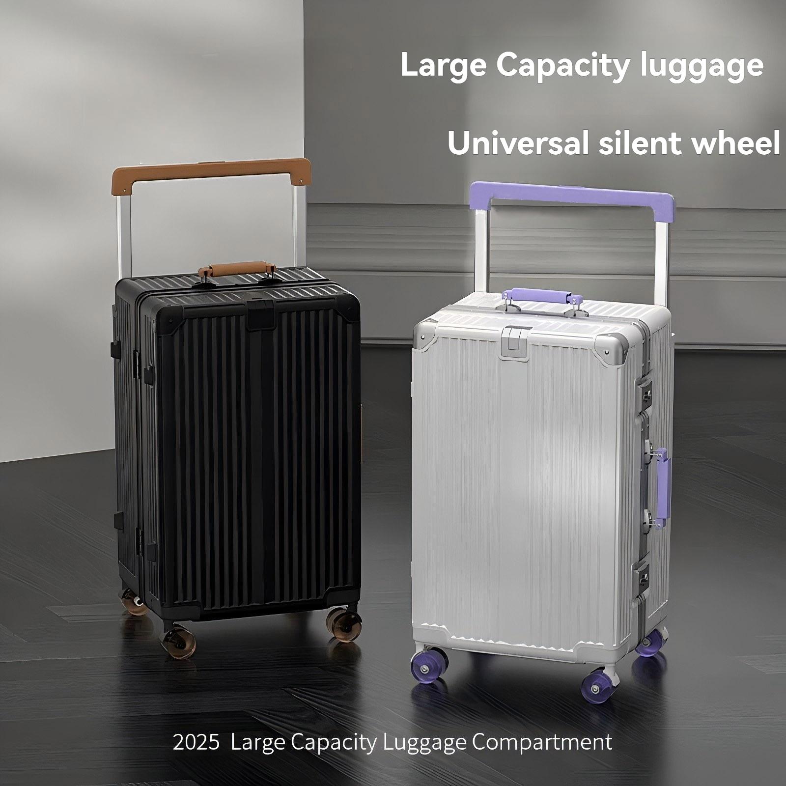 新しい荷物、旅行スーツケース、ワイドプルロッド、大容量、20ボードシャーシ、28インチアルミフレーム、頑丈で耐久性があります。