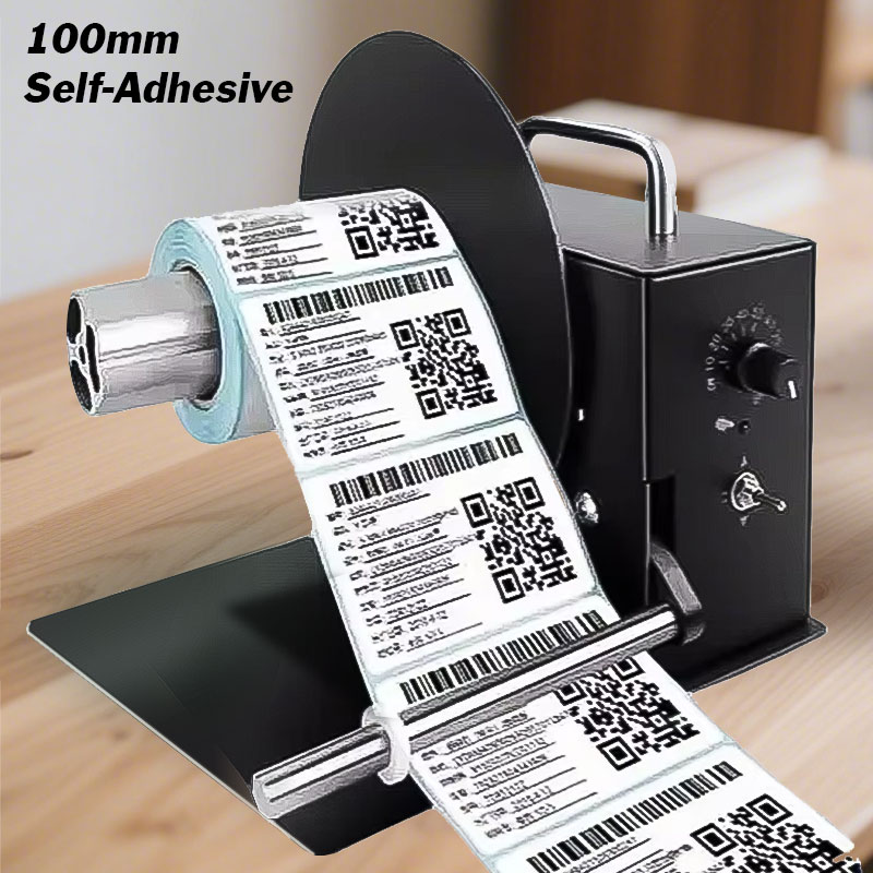 自動ラベル巻き取り機 100 ミリメートル粘着バーコード紙双方向巻き戻し機ラベルリサイクル機