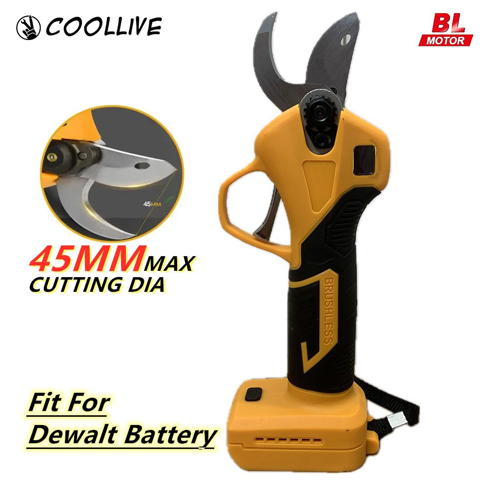 Dewalt 20V バッテリーブラシレス電気剪定鋏コードレスポータブル電気はさみ枝カッター剪定ガーデンツール