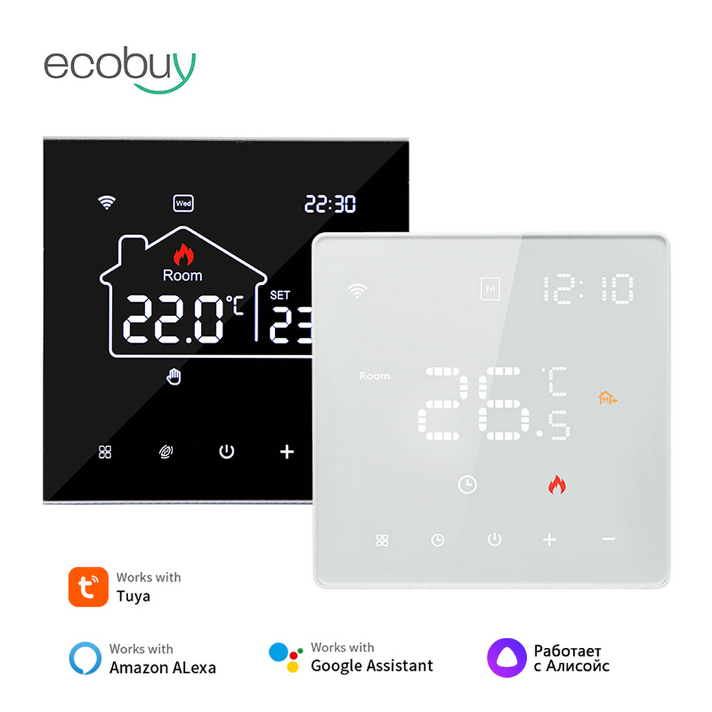 Tuya Wifi サーモスタット床暖房スマートホーム Wifi サーモスタット電気加熱 220V サーモスタットインテリジェント Google ホーム Alexa