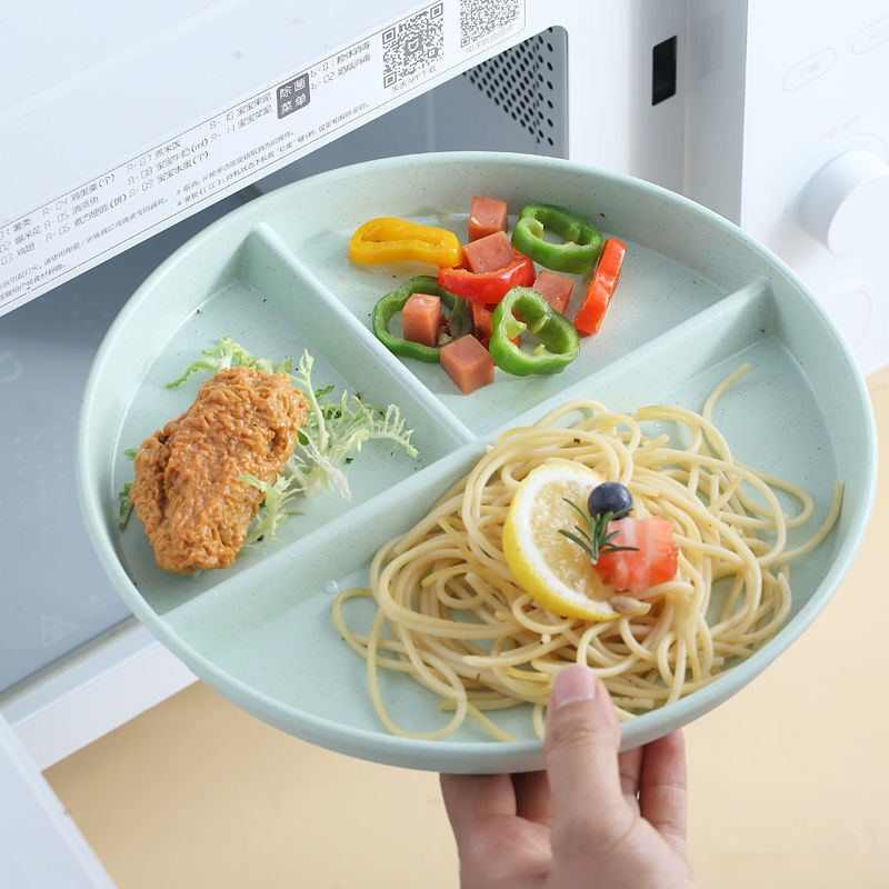 セクションプレート、ラウンドプレート、家庭用朝食プレート、分​​割プレート、3コンパートメントプレート、フルーツサラダプレート、送料無料