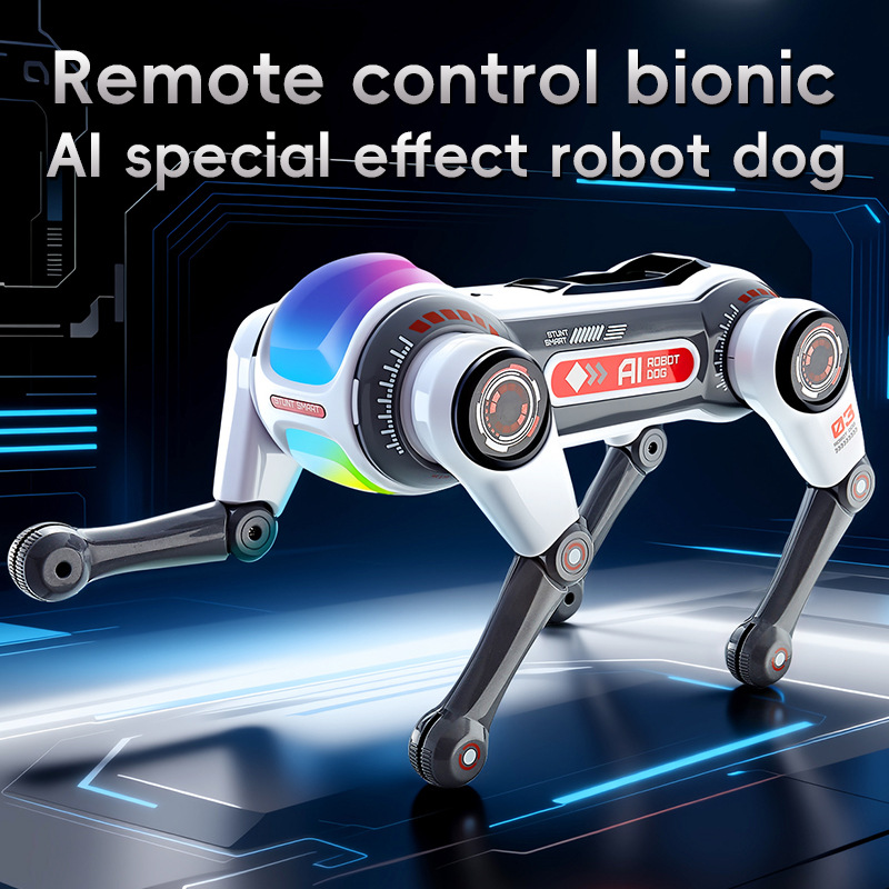 スタントスマート Ai 音声インタラクションロボット犬デュアルリモコンプログラマブルスタント電子玩具大人の技術愛好家のため