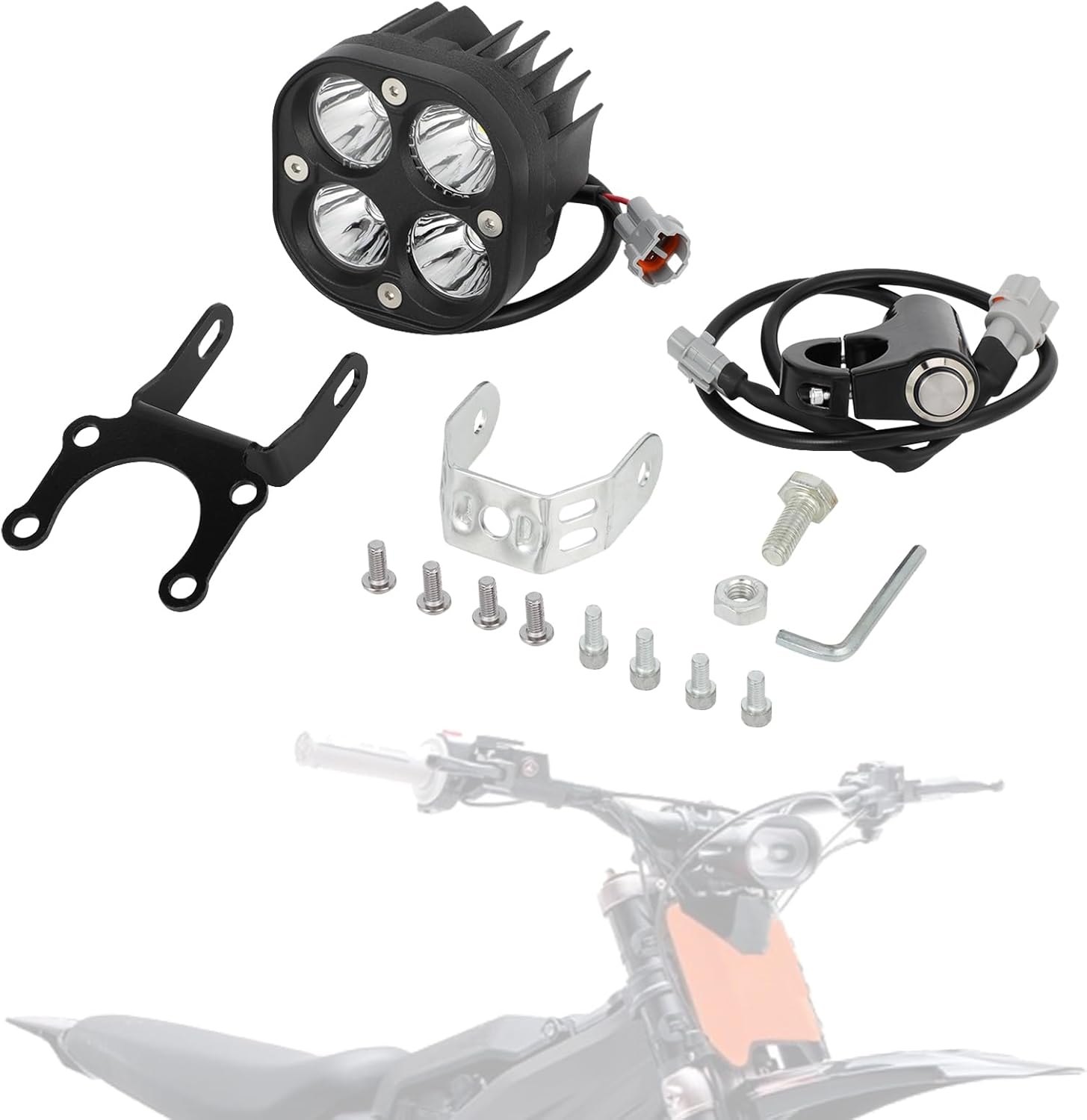 LED ヘッドライトキット Surron Sur Ron LBX Light Bee X/S プラグアンドプレイ防水ライトバーヘッドランプ電動ダートバイクアクセサリー