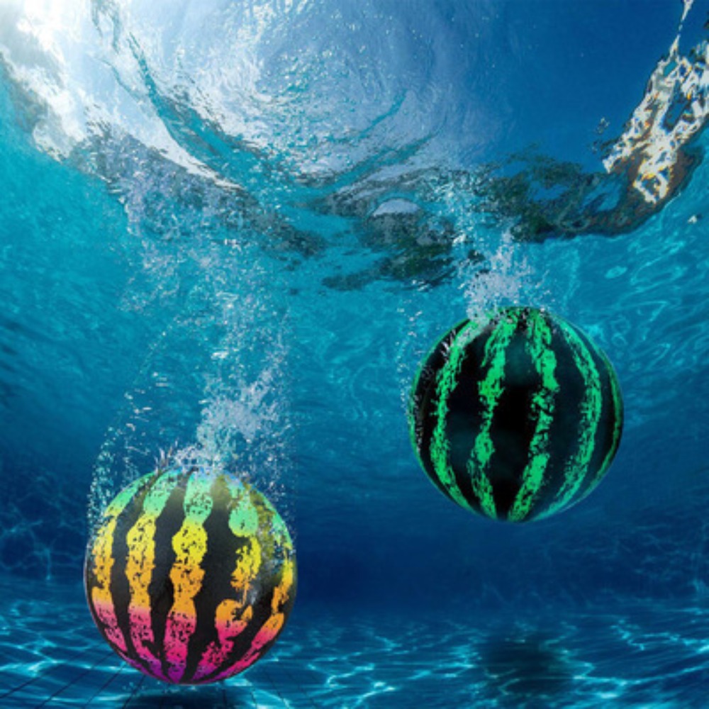 水中インフレータブルスイカボールおもちゃ夏のプールビーチ水遊びおもちゃ充填可能な水ボール水中ゲームダイビング水泳