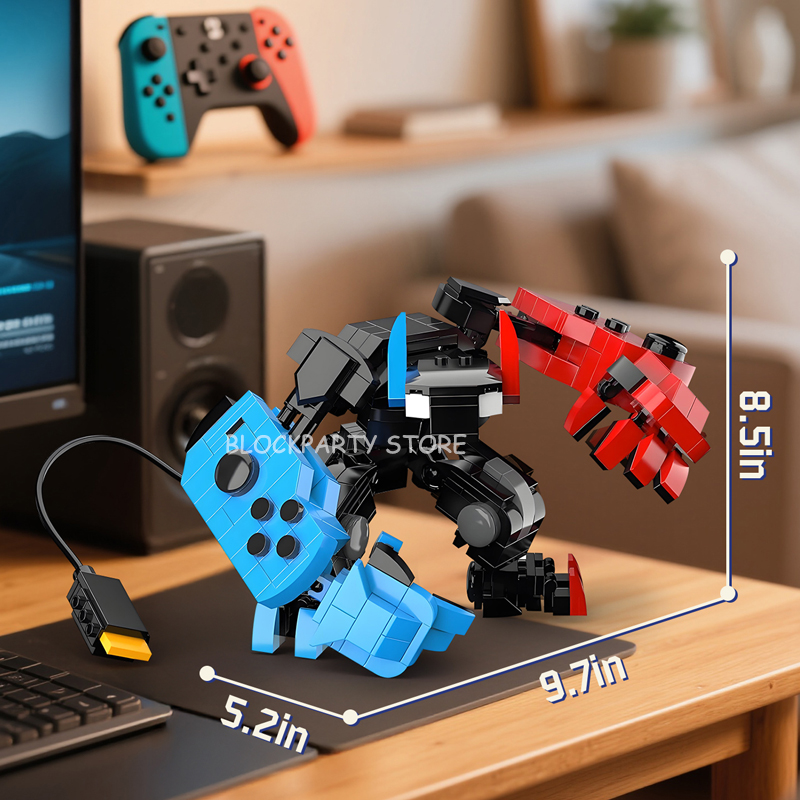 MOC Bricks Switch Game Controller Mecha Building Blocks Transforming Robot Model Assembly Toys For Kids New Year Gifts