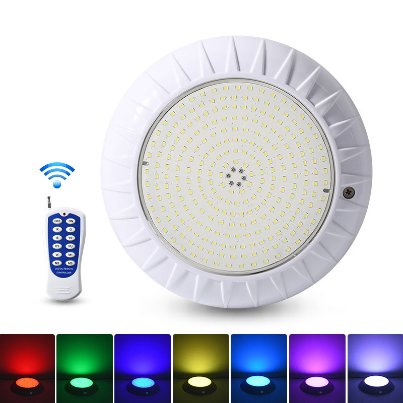 12v プールライト屋外防水 IP68 風景水中ライト壁掛け LED マルチカラーリモコン水中ライト