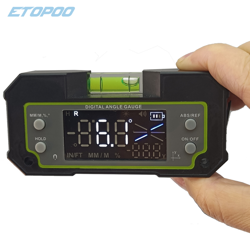 LCD 2 軸電子 Bluetooth デジタルレベル傾斜計分度器角度三角定規メーター測定ゲージファインダー