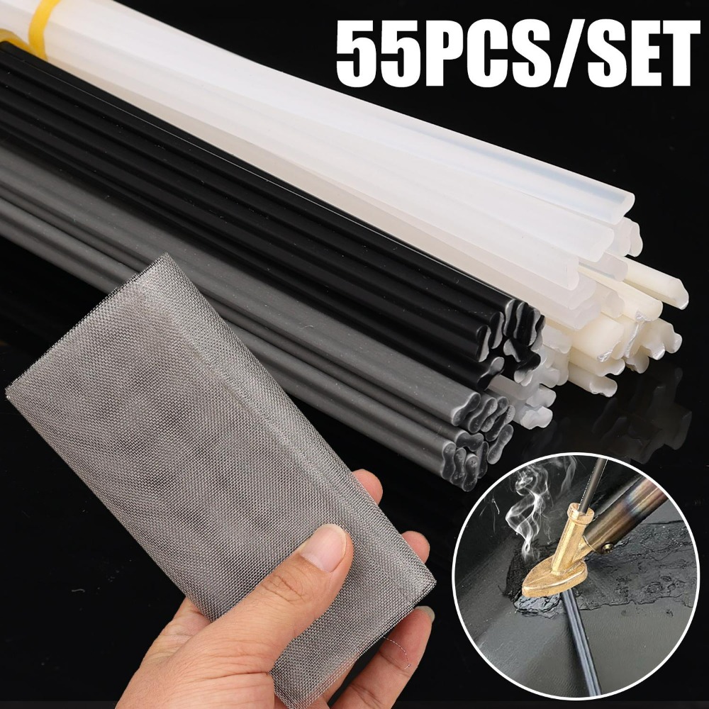 車のプラスチック溶接キット PP PVC PE ABS 溶接棒ステンレス鋼ワイヤーメッシュ自動車バンパー修理ホットホッチキス車体ガレージツール