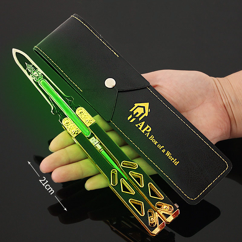 Apex 伝説家宝オクタンコスプレレイスブラッドハウンド Unbladed 発光金属ゲームバッジキーホルダーおもちゃギフト